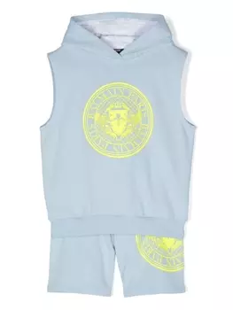 Balmain Kids спортивный костюм с логотипом, синий