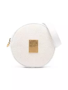 Balmain Kids сумка на плечо с логотипом, белый