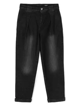 Balmain Kids зауженные брюки, черный