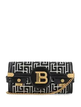 Balmain клатч B-Buzz 23 с монограммой, черный