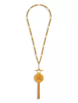 Balmain колье Powder Compact, золотой