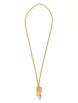 Balmain колье с декоративными булавками, золотой