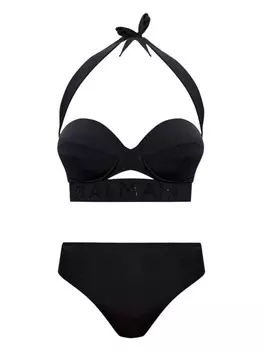 Balmain комплект бикини с логотипом, черный