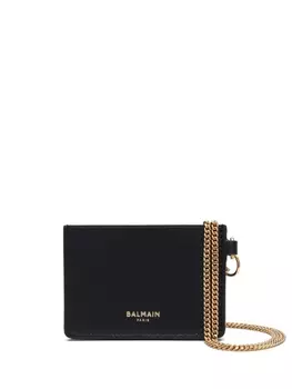 Balmain кошелек с логотипом, черный