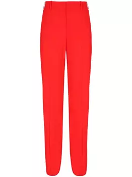 Balmain креповые брюки, красный