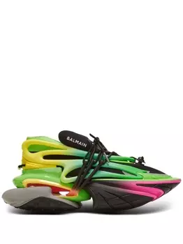 Balmain кроссовки Unicorn со вставками, зеленый
