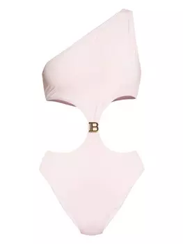 Balmain купальник с вырезом в виде буквы B, розовый