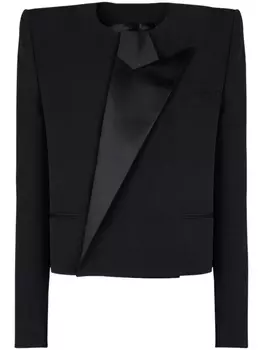 Balmain куртка Asymmetric Spencer, черный