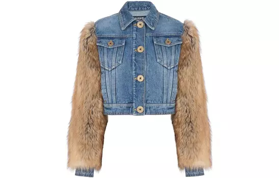 BALMAIN Куртка женская синий