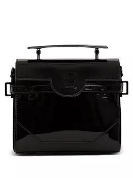 Balmain лакированная сумка B-Buzz 23, черный