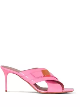 Balmain лакированные мюли Uma 75, розовый