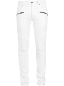 Balmain low-rise slim-cut jeans, белый