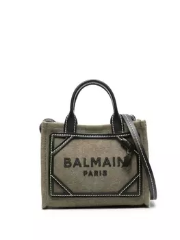 Balmain маленькая сумка-тоут B-Army, зеленый