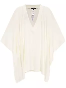 Balmain мини-платье с V-образным вырезом, белый