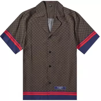 Balmain Мини-рубашка с монограммой для отдыха