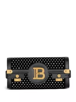 Balmain мини-сумка с логотипом, черный