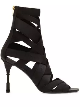 Balmain Moneta strappy sandals, черный
