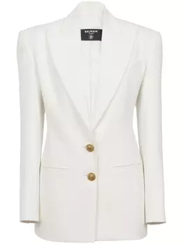 Balmain однобортный пиджак 2-Button, белый