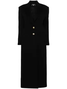 Balmain пальто с рельефными пуговицами, черный