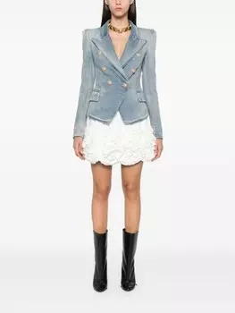 Balmain пиджак 6 Button, синий