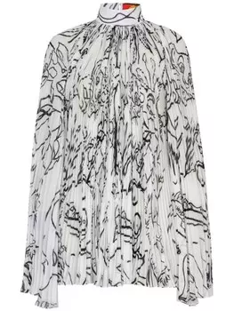 Balmain платье мини The Lion King из коллаборации с Disney, белый