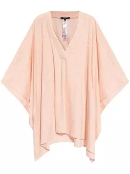 Balmain пляжное мини-платье с логотипом и жаккардом, розовый