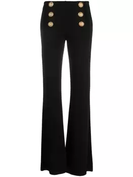 Balmain расклешенные брюки, черный