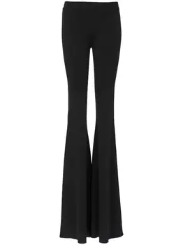 Balmain расклешенные брюки с завышенной талией, черный