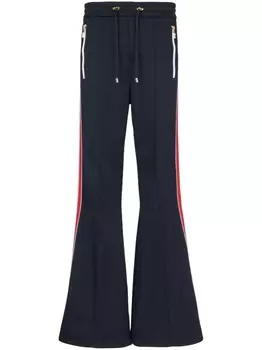 Balmain расклешенные спортивные брюки 70s, синий