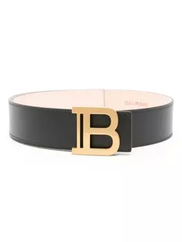 Balmain ремень с пряжкой-логотипом B, черный