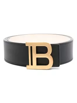 Balmain ремень с пряжкой-логотипом, черный