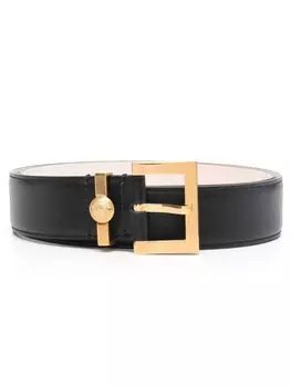 Balmain ремень с тисненым логотипом, черный