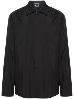 Balmain рубашка с длинными рукавами и логотипом, черный