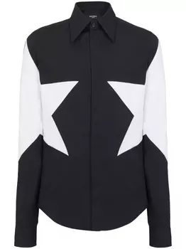 Balmain рубашка с принтом, черный