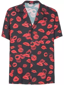 Balmain рубашка с принтом, черный