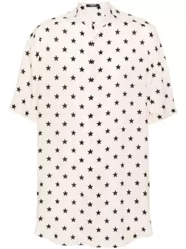 Balmain рубашка с принтом, нейтральный цвет
