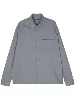 Balmain рубашка с тиснеными пуговицами, серый
