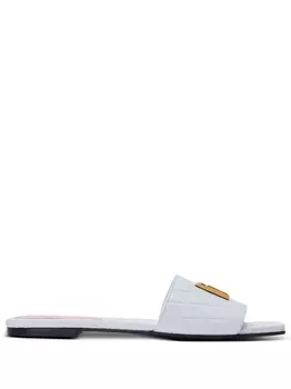 Balmain сандалии с логотипом, белый