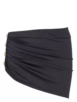 Balmain саронг с драпировкой, черный