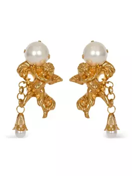 Balmain серьги Anges Baroque, золотой