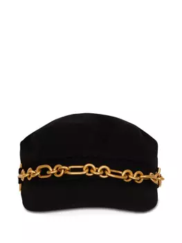 Balmain шерстяная кепка Brandebourg, черный