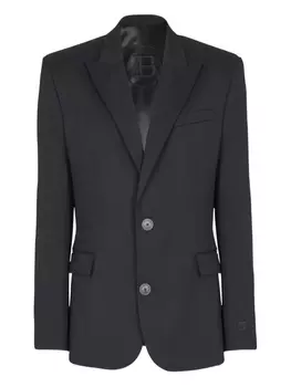 Balmain шерстяной пиджак, черный