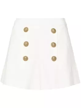 Balmain шорты с пуговицами Coin, белый