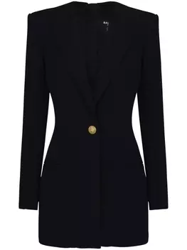 Balmain single-breasted blazer dress, черный