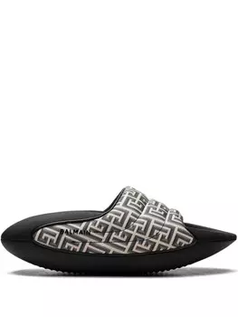 Balmain слайды B-It с подкладкой "Monogram Print", черный