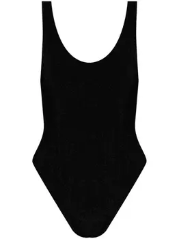Balmain слитный купальник с открытой спиной, черный