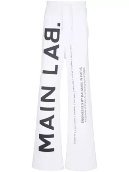 Balmain спортивные брюки Main Lab, белый