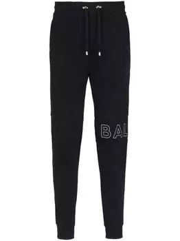 Balmain спортивные брюки с кулиской, черный