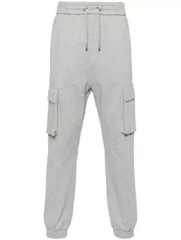 Balmain спортивные брюки с логотипом, серый