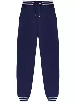 Balmain спортивные брюки с вышитым логотипом, синий